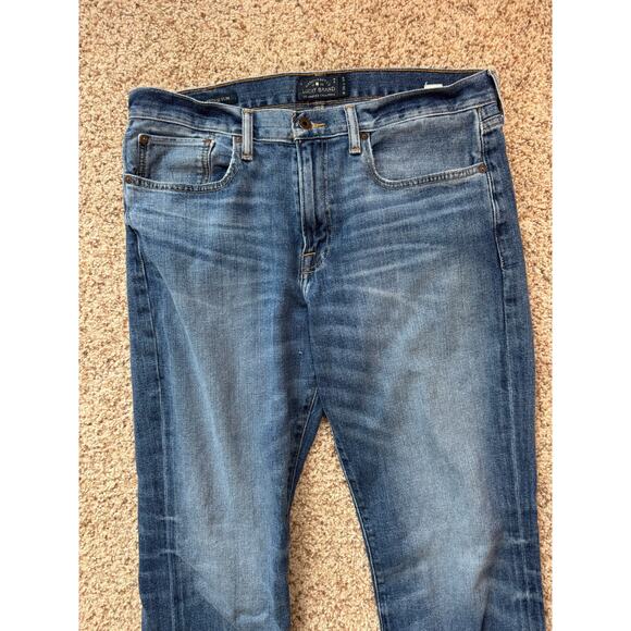Lucky Brand Men's Blue Denim Jeans size 34 X 34; 121 Heritage Slim - Picture 8 of 11